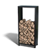Powder-coated steel log storage