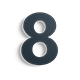 Black house numbers
