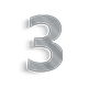 Adhesive house numbers
