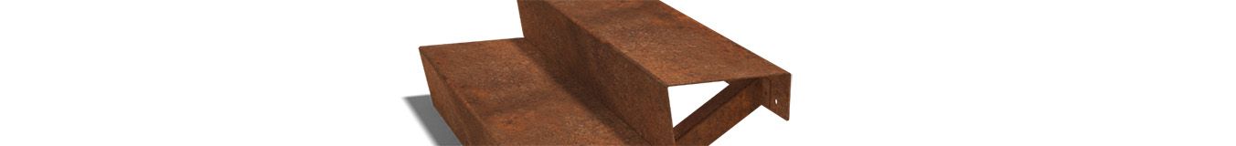 Corten steel outdoor stairs