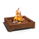 Steel bowl fire pits