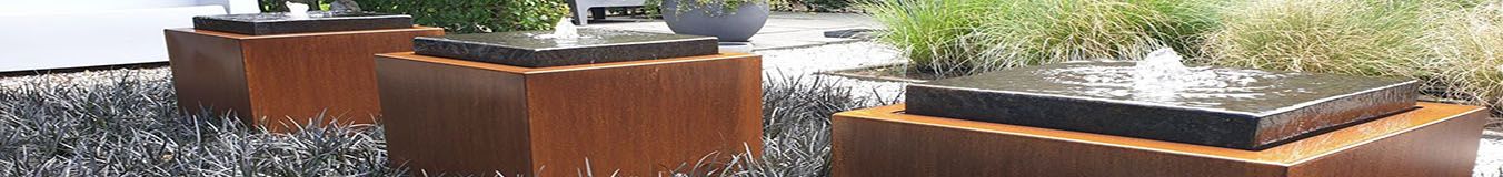 Corten steel water tables Corten steel water tables