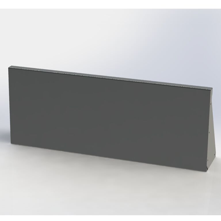 Powder coated steel retaining wall straight 100 cm (height 60 cm)