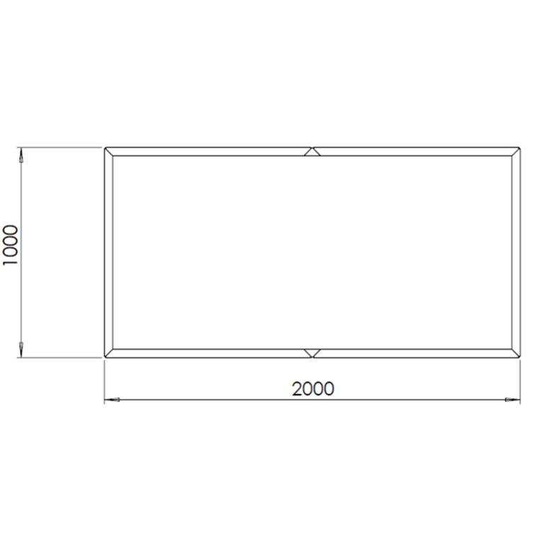 Corten steel planter Texas xxl 200 x 100 cm