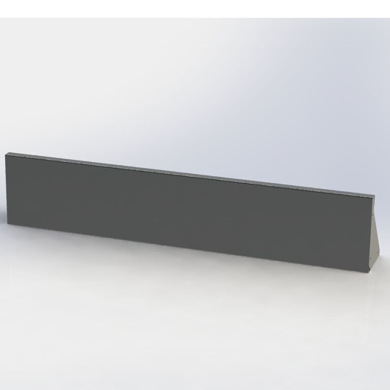 Powder coated steel retaining wall straight 150 cm (height 30 cm)