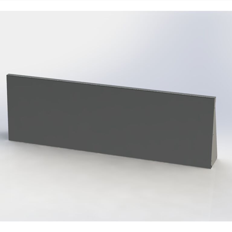 Powder coated steel retaining wall straight 150 cm (height 50 cm)