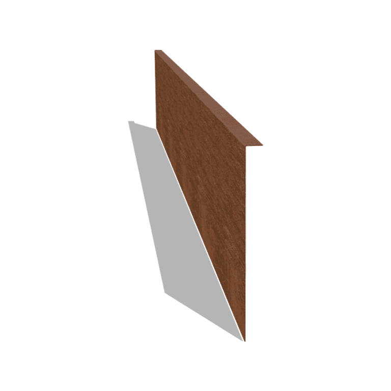 Corten steel border edge angled 34 cm (length 240 cm)