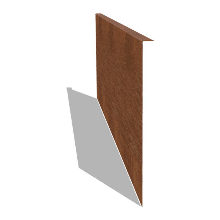 Corten steel border edge angled 45 cm (length 150 cm)