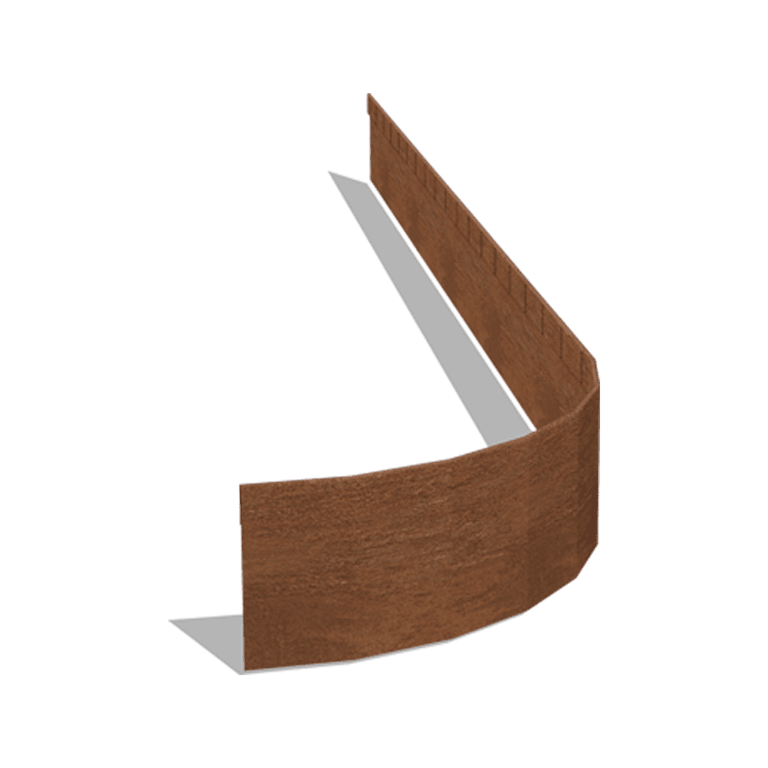Corten steel border edge FLEX flattened 13 cm (length 150 cm)