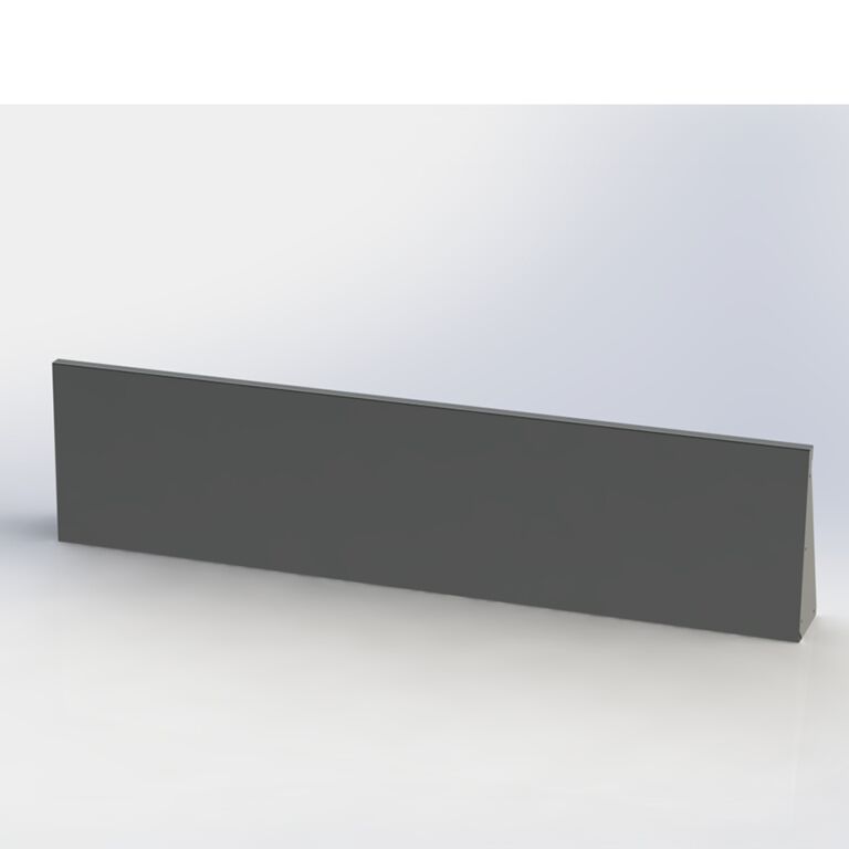 Powder coated steel retaining wall straight 200 cm (height 60 cm)