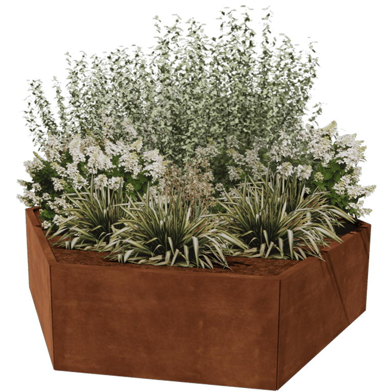 Corten steel planter Denver 100