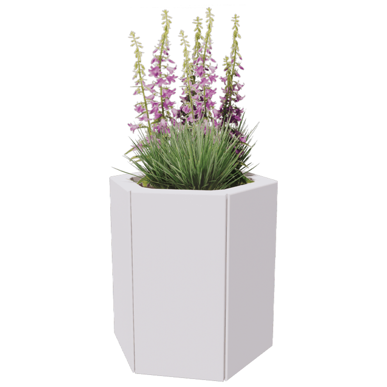 Powder coated steel planter Denver 20