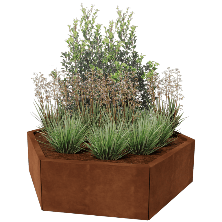 Corten steel planter Denver 60