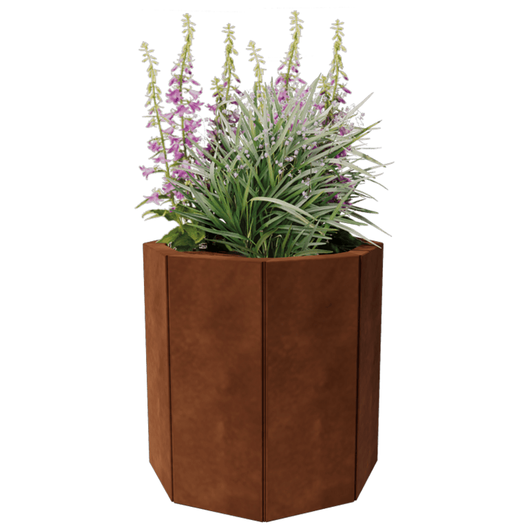 Corten steel planter Chicago 20