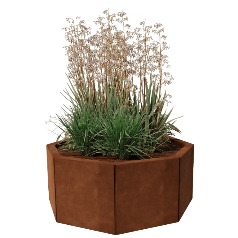 Corten steel planter Chicago 30