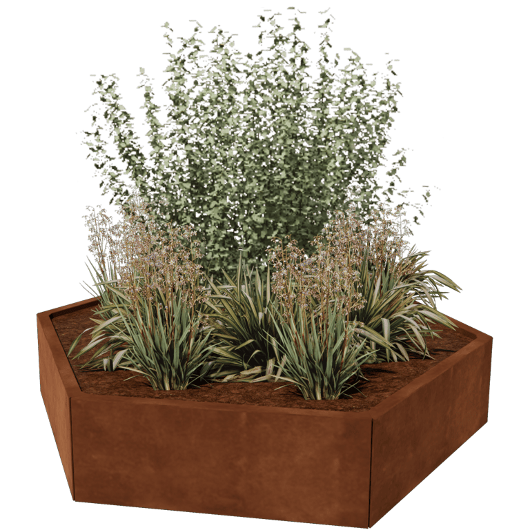 Corten steel planter Denver 80