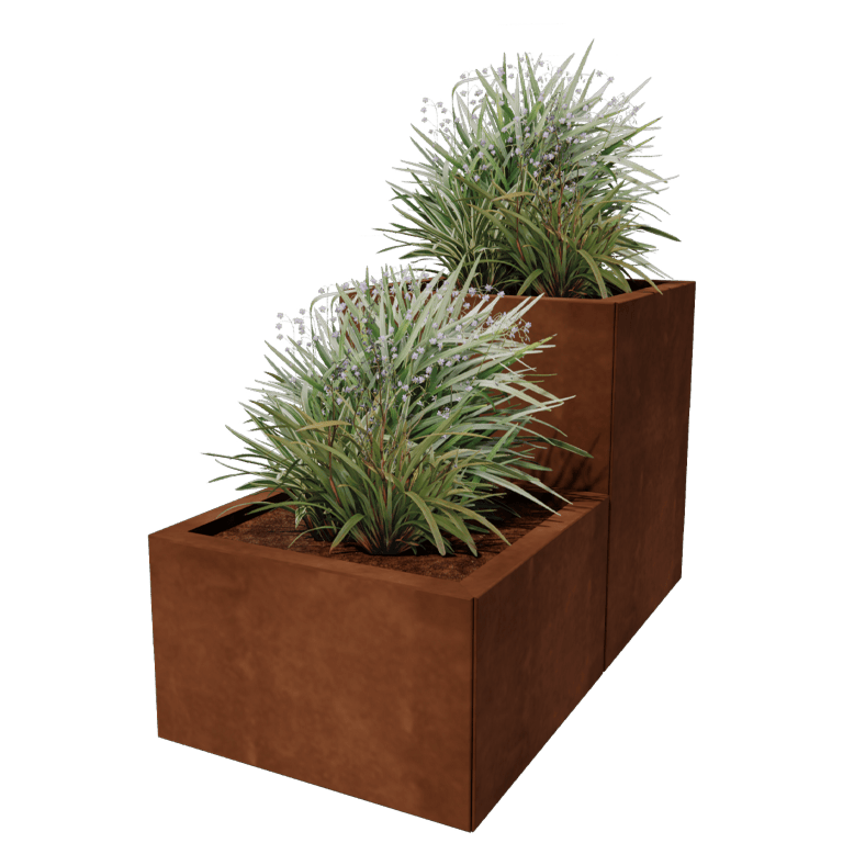 Corten steel planter Miami special II 50