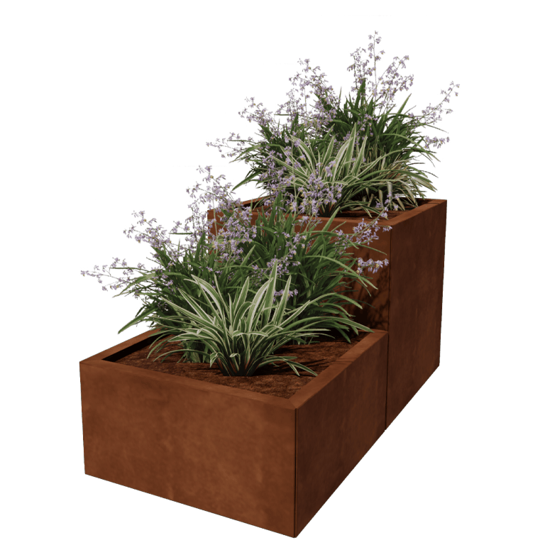 Corten steel planter Miami special II 60
