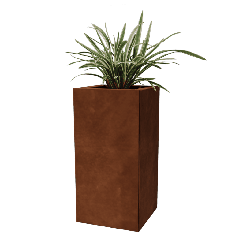 Corten steel planter Miami 30 x 30 cm
