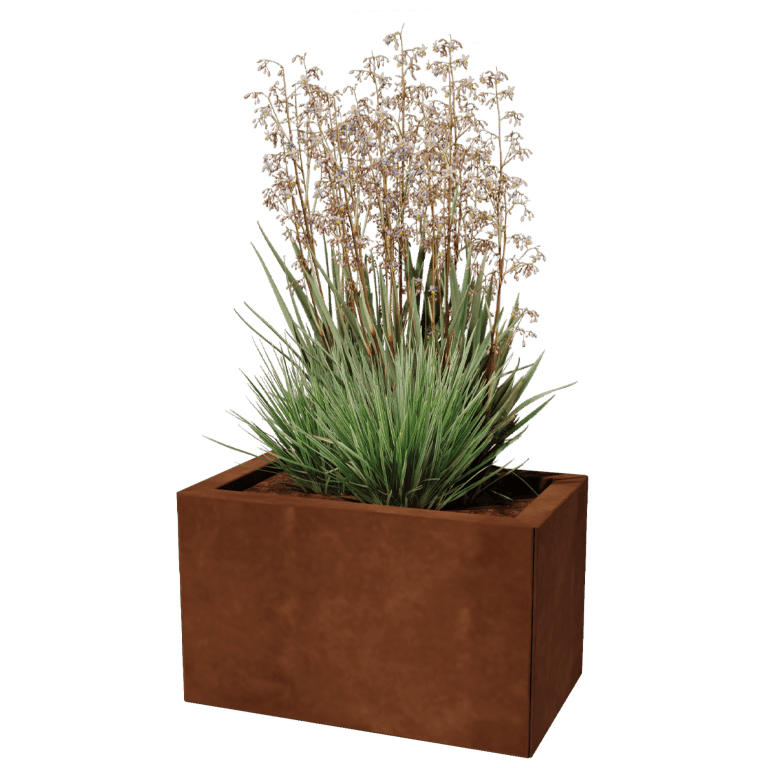 Corten steel planter Texas 30 x 50 cm