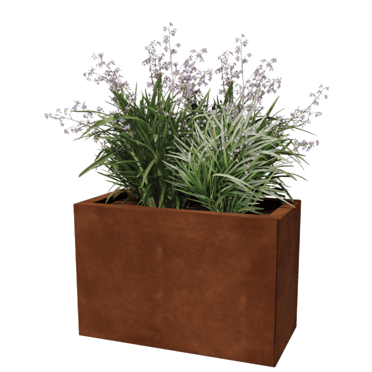 Corten steel planter Texas 30 x 60 cm