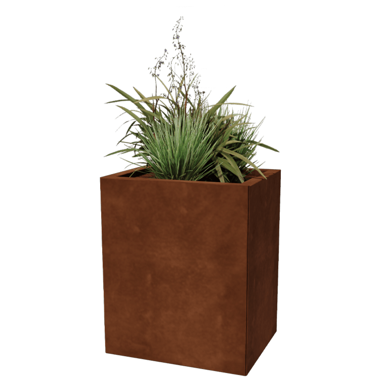 Corten steel planter Texas 40 x 50 cm