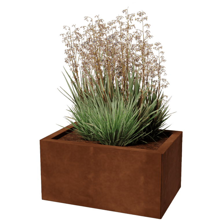 Corten steel planter Texas 40 x 60 cm