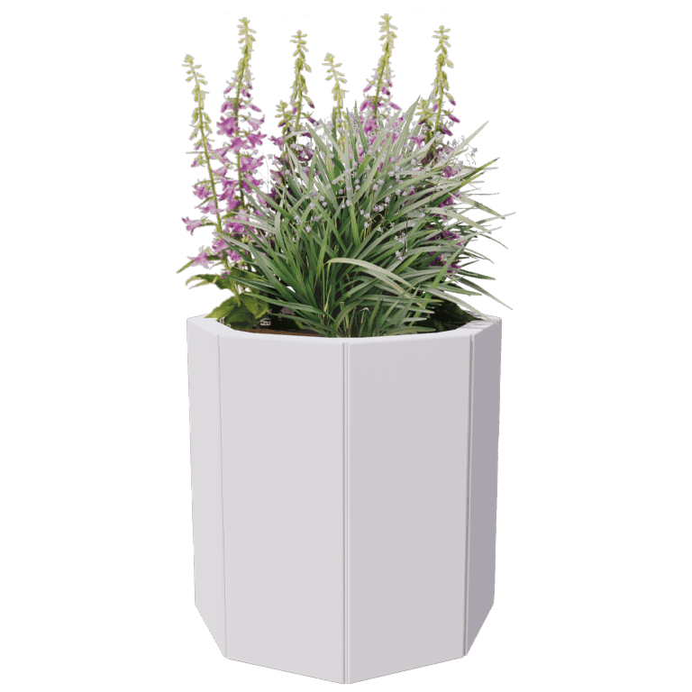 Powder coated steel planter Chicago 20