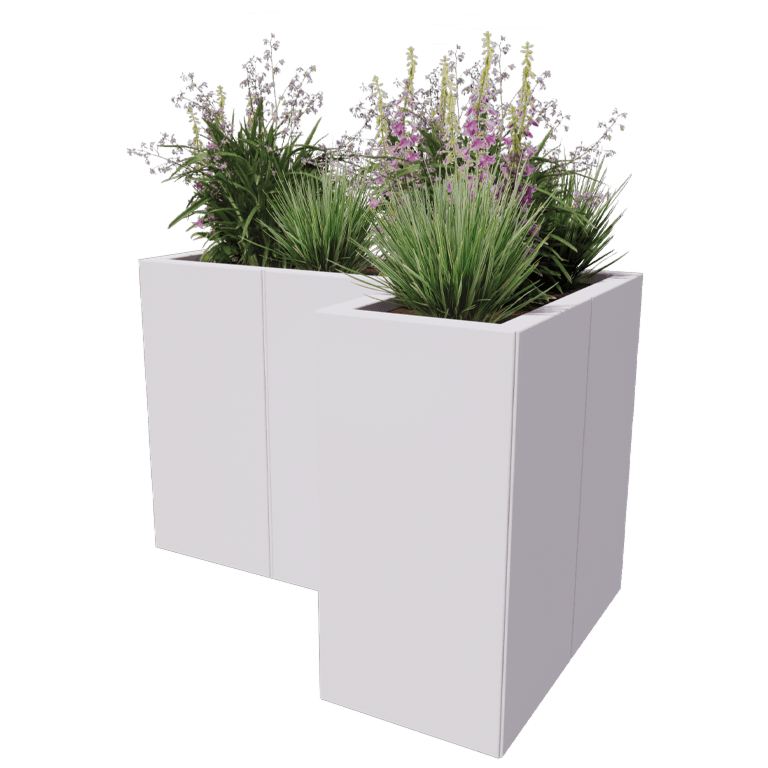 Powder coated steel planter Kansas 30