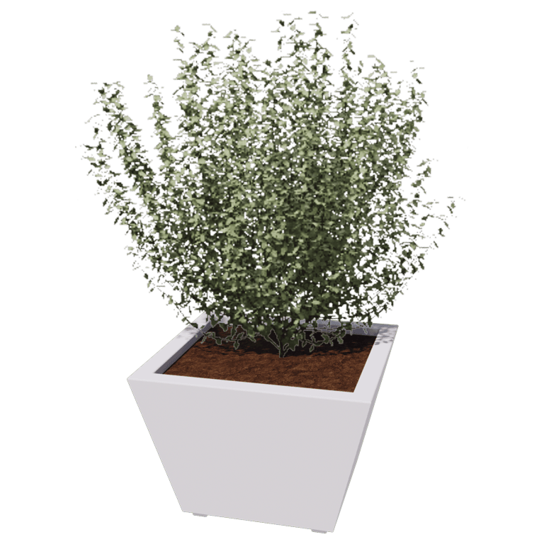 Powder coated welded planters Cone 60 x 60 x 40 cm