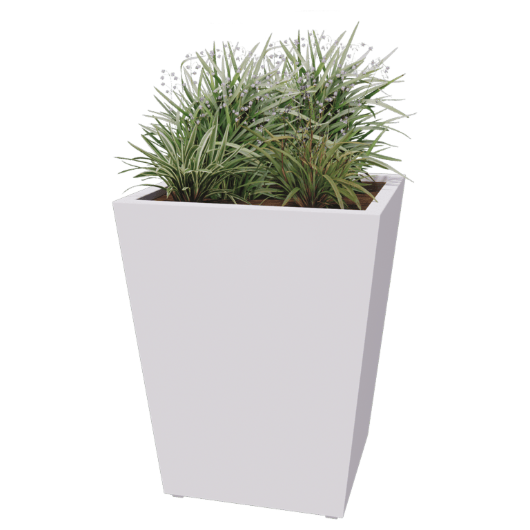 Powder coated welded planters Cone 80 x 80 x 100 cm