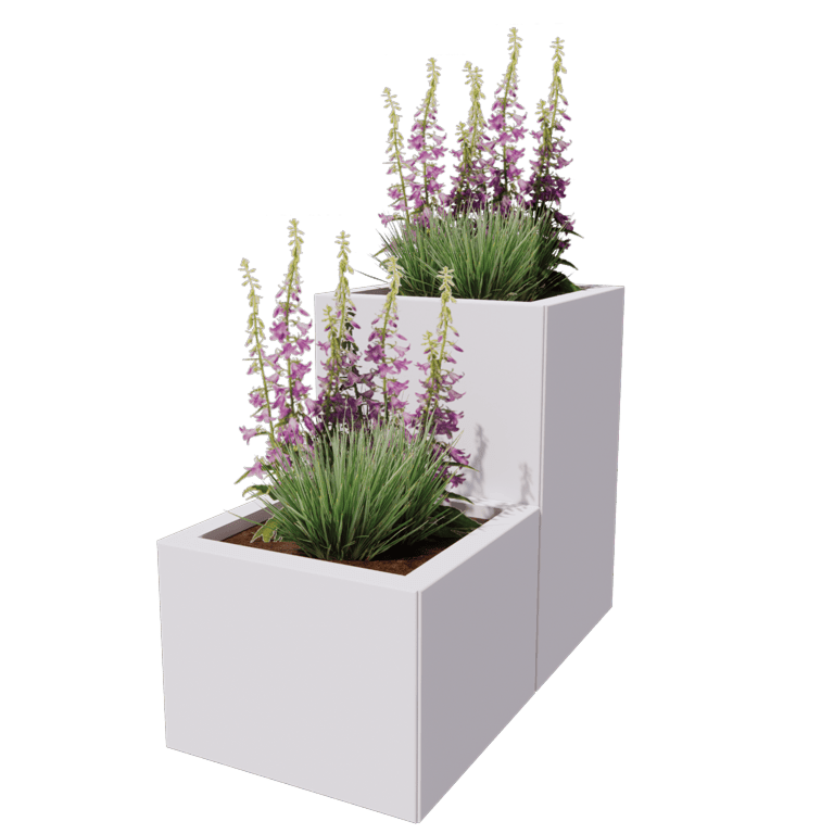 Powder coated steel planter Miami special II 40