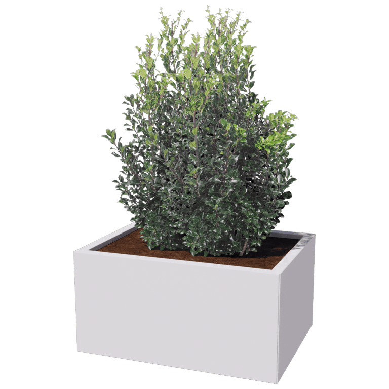 Powder coated steel planter Texas 60 x 80 cm