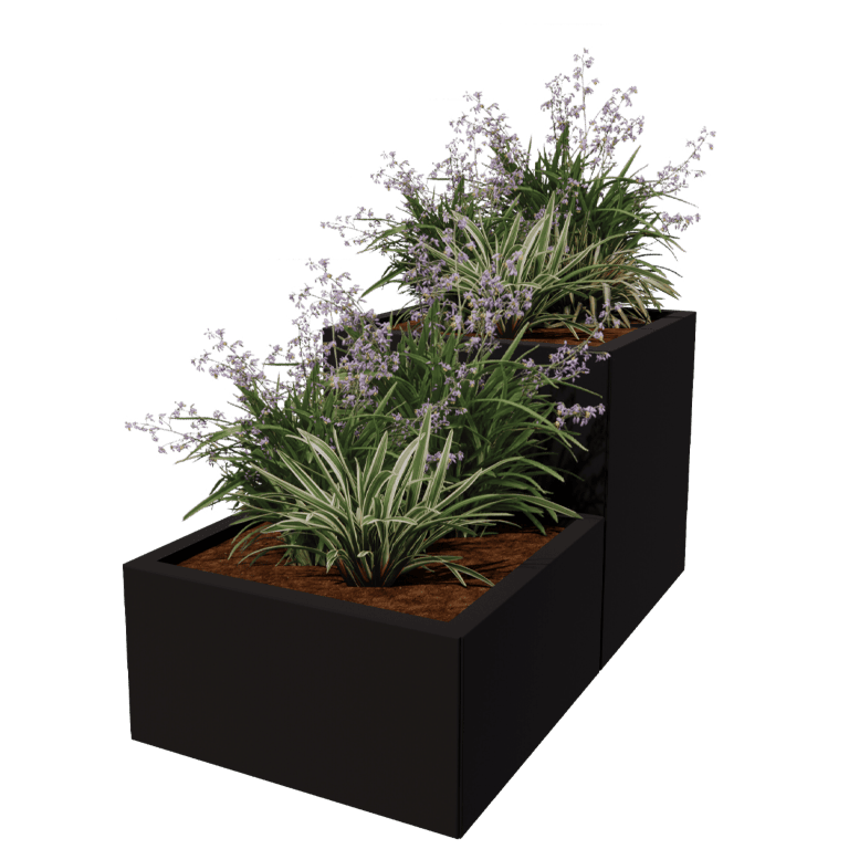 Powder coated steel planter Miami special II 60