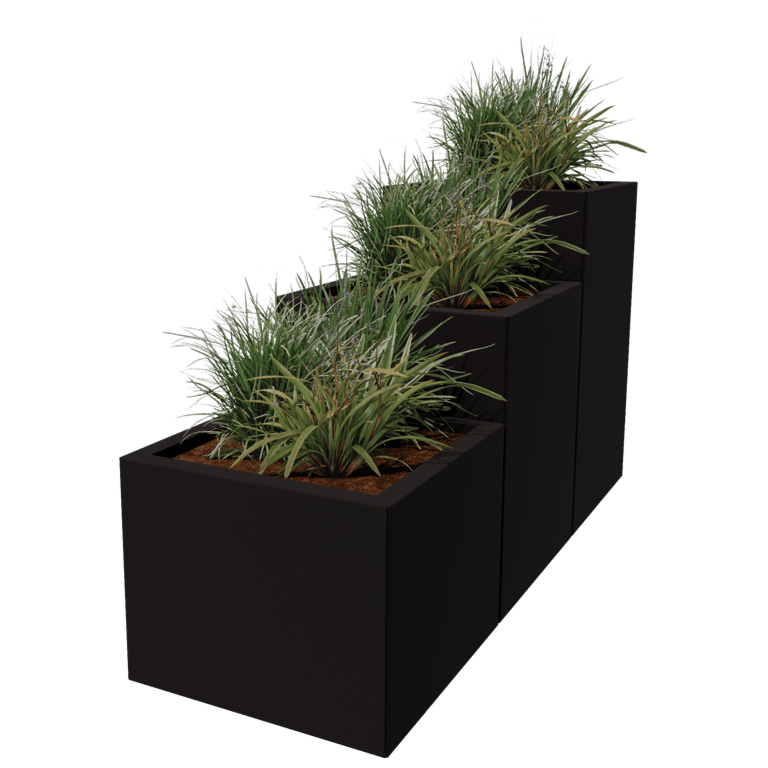 Powder coated steel planter Miami special III 50