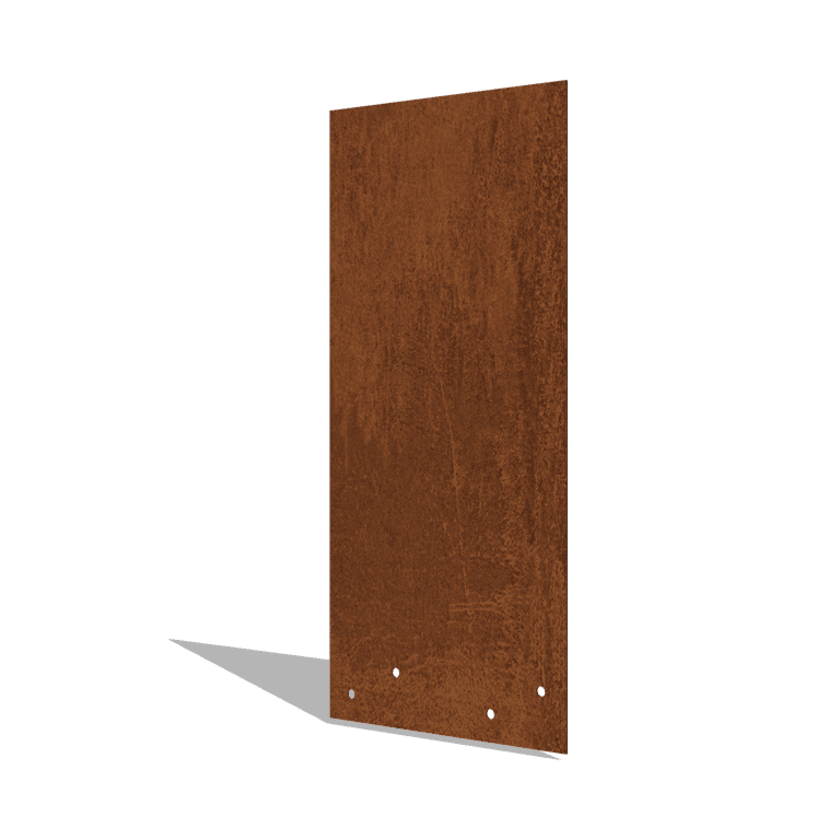 Corten steel coupling plate straight high XL 45 cm