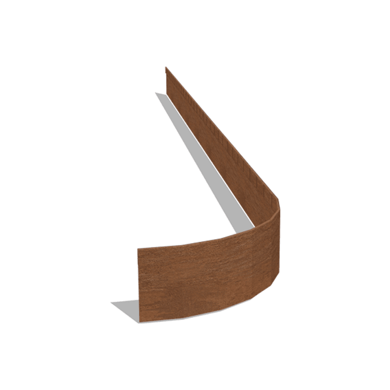 Corten steel border edge FLEX flattened 13 cm (length 240 cm)