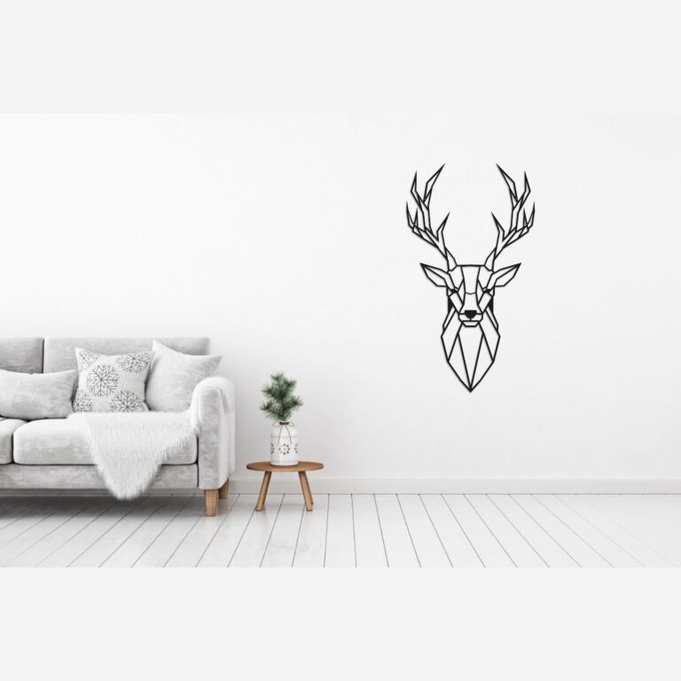 Metal wall decor Stag 1.0