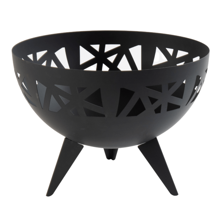 Steel bowl fire pits Michigan black 58 x 58 x 42 cm