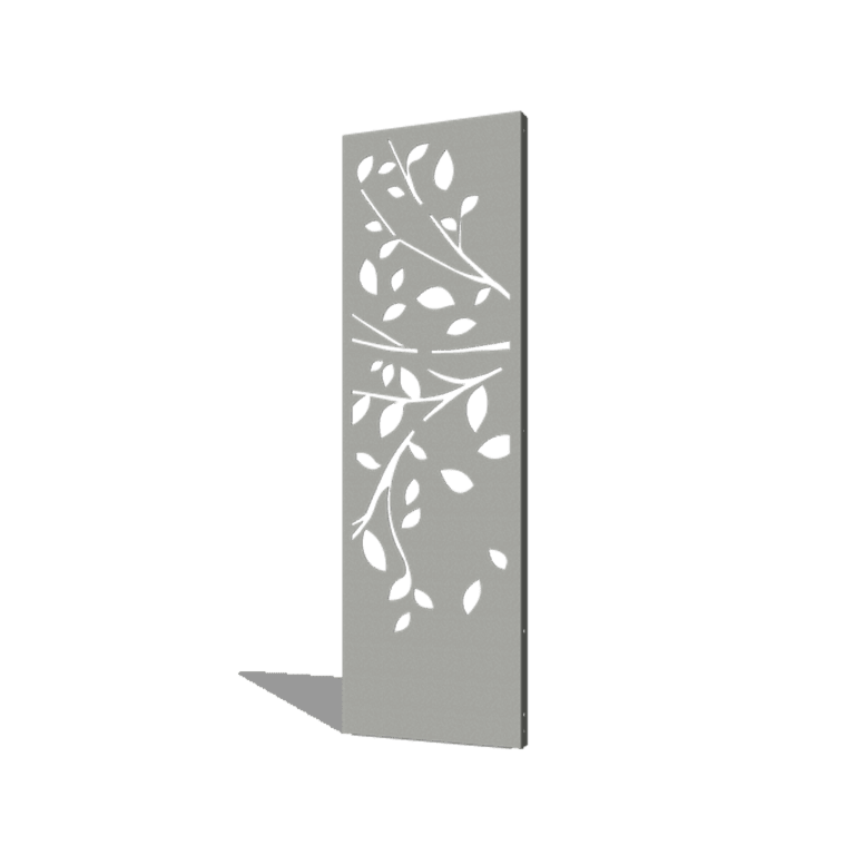 Powder coated steel panel tree part 2 60 x 6 x 190 cm