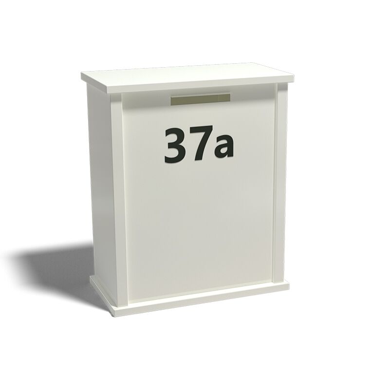 Powder coated steel letterbox Arizona Type L