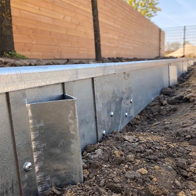 Corten steel support pin medium 22 - 25 cm
