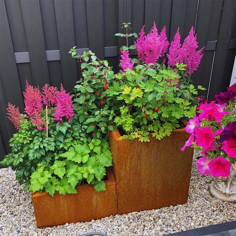Corten steel planter Miami special II 50