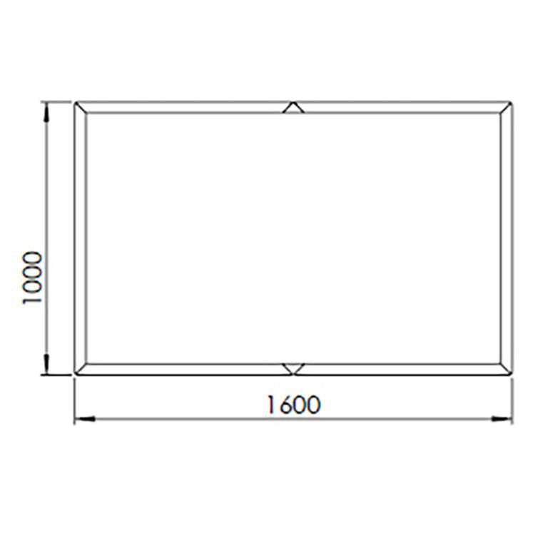 Corten steel planter Texas xxl 160 x 100 cm