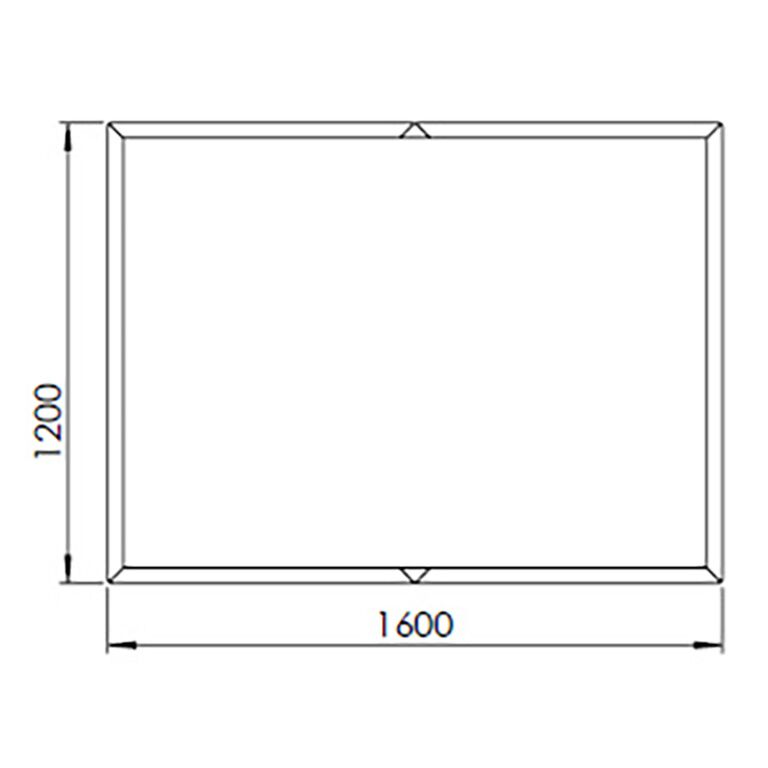 Corten steel planter Texas xxl 160 x 120 cm