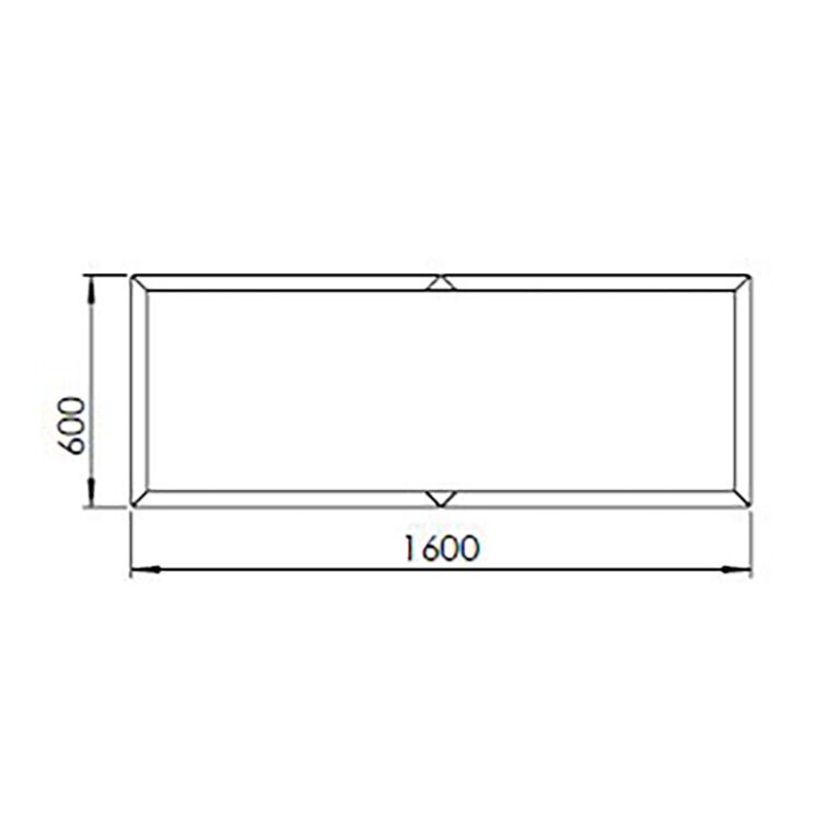Corten steel planter Texas xxl 160 x 60 cm