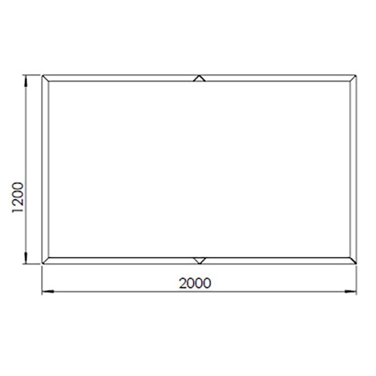 Corten steel planter Texas xxl 200 x 120 cm
