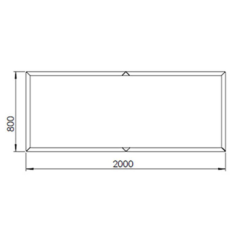 Corten steel planter Texas xxl 200 x 80 cm