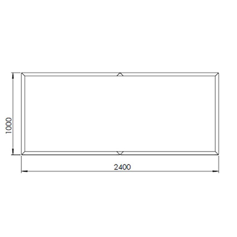 Corten steel planter Texas xxl 240 x 100 cm
