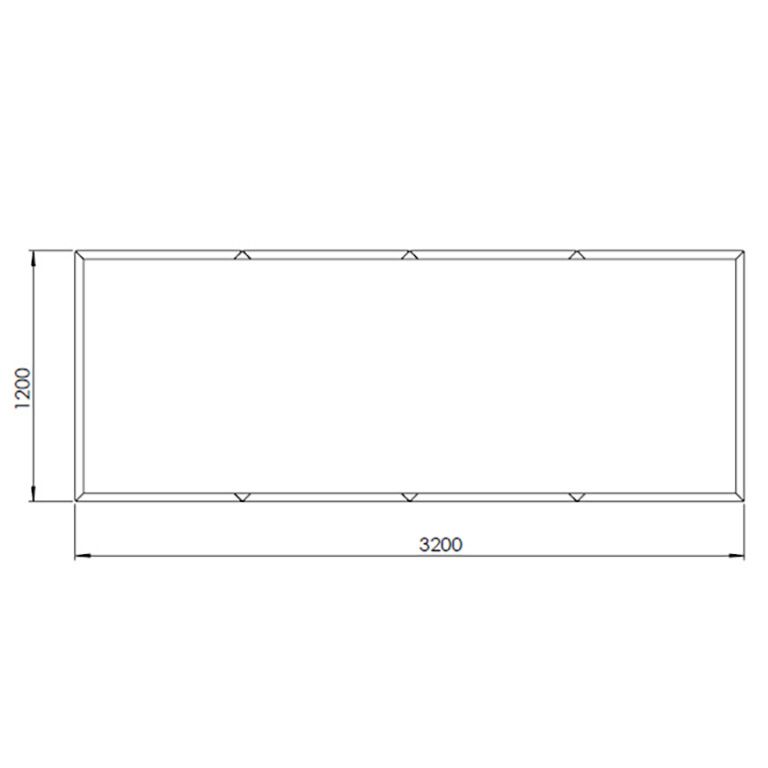 Corten steel planter Texas xxl 320 x 120 cm